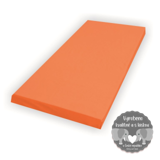 Prostěradlo do dětské postýlky Dětský svět jersey/mako oranžové 60x120cm