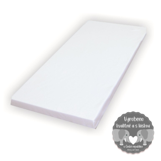 Prostěradlo do dětské postýlky Dětský svět jersey/mako bílé 70x140cm