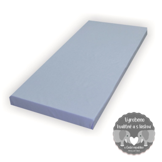 Prostěradlo do dětské postýlky Dětský svět jersey/mako středně modré 70x140cm