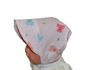 Kojenecká letní čepička Dětský svět karkulka se zvířátky