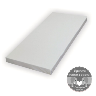 Prostěradlo do dětské kolébky 90x40cm, Dětský svět, jersey/mako světle šedé