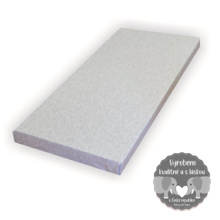 Prostěradlo do dětské kolébky 90x40cm, Dětský svět, jersey/mako šedý melír