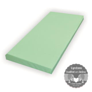 Prostěradlo do dětské kolébky 90x40cm, Dětský svět, jersey/mako zelené