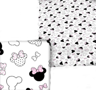 Potisk plátna č.407 mouse růžová