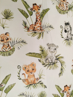 Potisk plátna č.409 safari