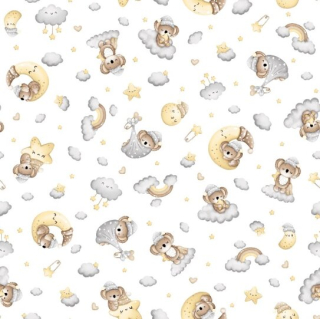 Potisk plátna č.413 šedé sny