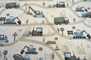 Potisk plátna č.414 stavba