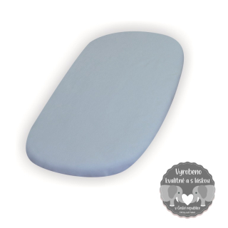 Prostěradlo do kočárku Dětský svět XXL středně modré