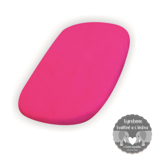 Prostěradlo do kočárku Dětský svět XXL malinové