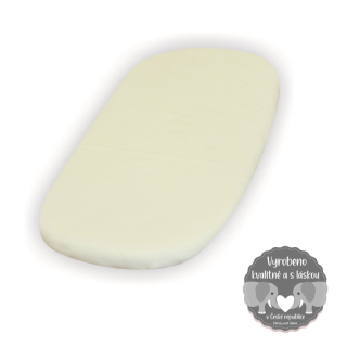 Prostěradlo do kočárku Dětský svět XXL smetanové