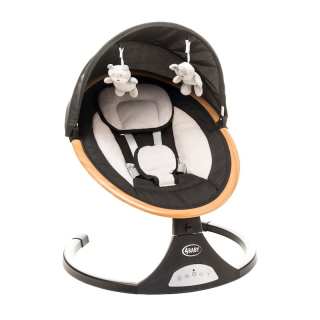 Kojenecké lehátko 4BABY ROCK’ N RELAX Black