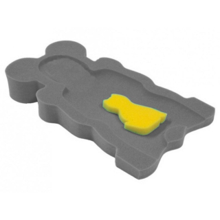 Pěnové lehátko do vaničky Badum Maxi šedé – molitanové lehátko pro miminko