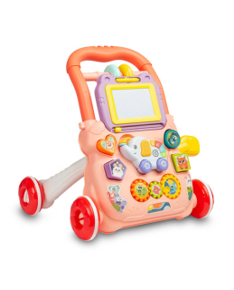 Dětské chodítko TOYZ ZOO růžové – interaktivní chodítko pro děti 👶