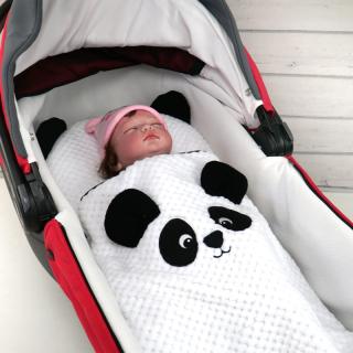 Peřinky do kočárku Duetbaby Panda – souprava do kočárku pro miminko 🐼