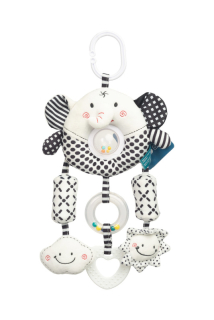 Univezální závěsná hračka Sensillo Black&White Sloník