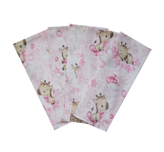 Bavlněná plena s obrázkem New Baby, žirafy