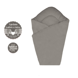 Mušelínová rychlozavinovačka Dětský svět šedá