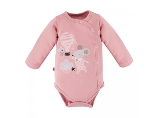Kojenecké zavinovací body Ewa MELLOW růžové vel.56