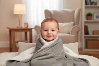 Plyšová oboustranná deka Sensillo, 80x100cm šedá