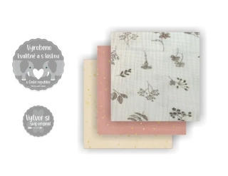 Sada mušelínových plen Super soft, Dětský svět, holčičí CH