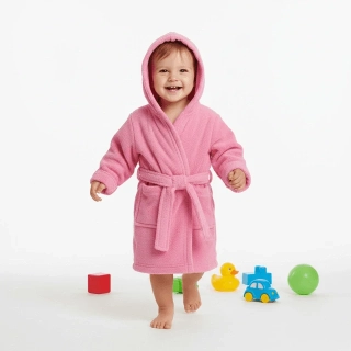 Dětský froté župan s kapucí Dětský svět růžový
