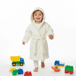 Dětský froté župan s kapucí Dětský svět krémový