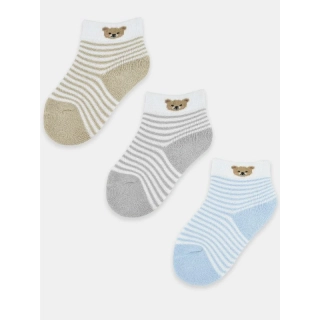 Kojenecké froté ponožky NOVITI chlapecké s medvídkem vel.0-6 měsíců