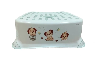 Dětský stupínek Keeeper Tomek DOG – protiskluzový k WC a umyvadlu