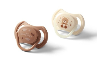 Silikonové dudlíky BabyOno symetrické 0–6 m 2 ks 👶🍼