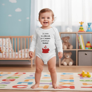 Vtipné body pro miminko Dětský svět Káva ☕👶
