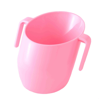 Dětský anatomický hrníček Doidy Cup růžový – první hrníček pro miminka