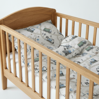 Povlečení do postýlky Dětský svět, klučičí stavba s autíčky