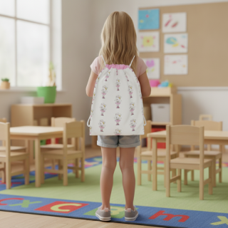 Pytlík do školky na papuče i přezůvky Dětský svět Baletka 👧🩰🎒