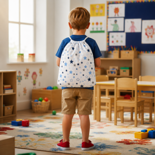 Pytlík do školky na papuče i přezůvky Dětský svět Modré hvězdy 👦🎒