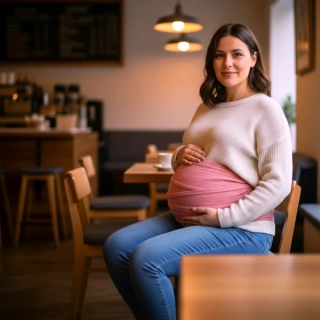 Mušelínový zavinovací šátek pro těhotné i po porodu Dětský svět starofialový 4 m 🤰💜