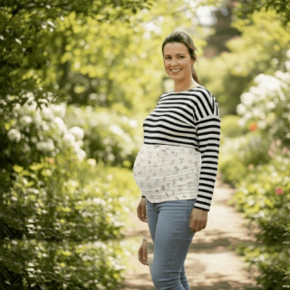 Mušelínový zavinovací šátek pro těhotné i po porodu Dětský svět luční kvítí 3 m 🤰🌸