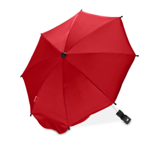 Slunečník na kočárek Sensillo červený – univerzální, nastavitelný 