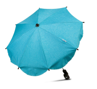 Univerzální slunečník na kočárek Sensillo tyrkysový – praktický stín pro miminko