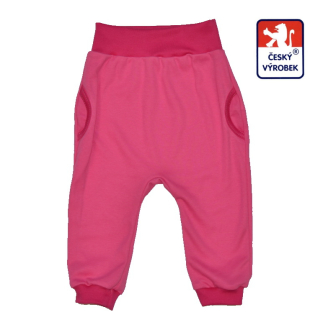 Dětské bavlněné kalhotky Dětský svět tmavě růžové