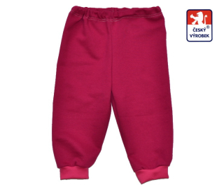 Dětské tepláčky do pasu Dětský svět červené