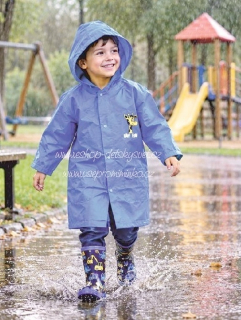 Dětská pláštěnka do deště Viola světle modrá vel. 90 – pláštěnka pro kluky 🌧️👦