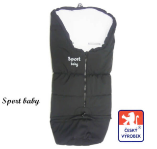 Rostoucí zimní fusak do kočárku Dětský svět Sport Baby softshellový černobílý – česká výroba 🇨🇿❄️