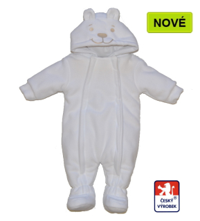 Zimní kojenecká kombinéza Dětský svět BEAR bílá