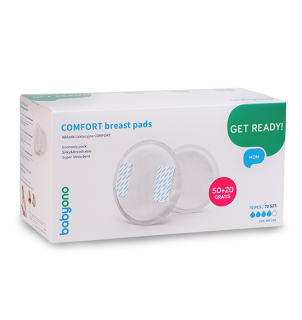 Prsní vložky do podprsenky BabyOno Comfort 70 ks 🤱💙