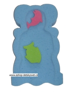 Kojenecké koupací lehátko do vaničky Badum Maxi světle modré