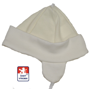 Kojenecká elastická čepička Dětský svět Kamil krémová