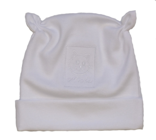 Bavlněná čepička pro miminko Dětský svět Micka bílá