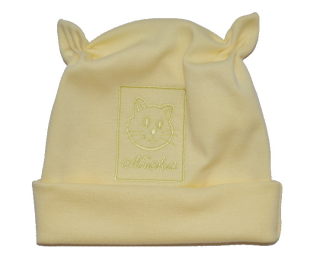 Dětská bavlněná čepička Dětský svět Micka žlutá